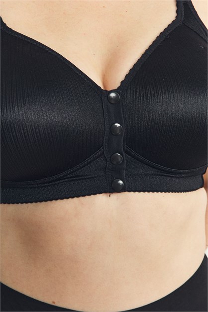 Balensiz Çıtçıtlı Toparlayıcı Sütyen CC898 Siyah