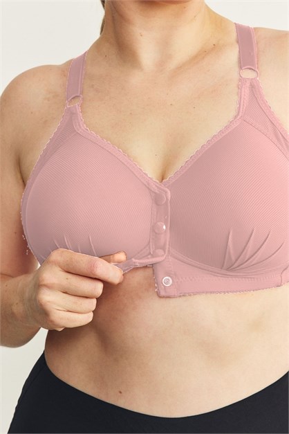Balensiz Çıtçıtlı Toparlayıcı Sütyen CC897 Gül Kurusu