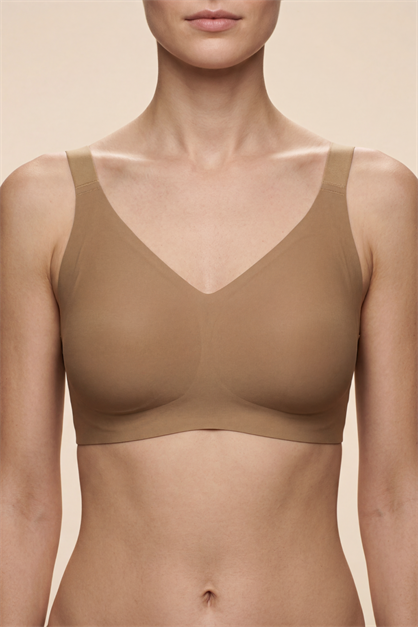 Seamless Laser-Cut Wireless Bra with Removable Pads - Invisible Ultra-Soft Comfort Bralette - Style C26215