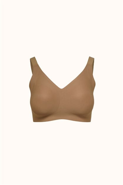 Seamless Laser-Cut Wireless Bra with Removable Pads - Invisible Ultra-Soft Comfort Bralette - Style C26215