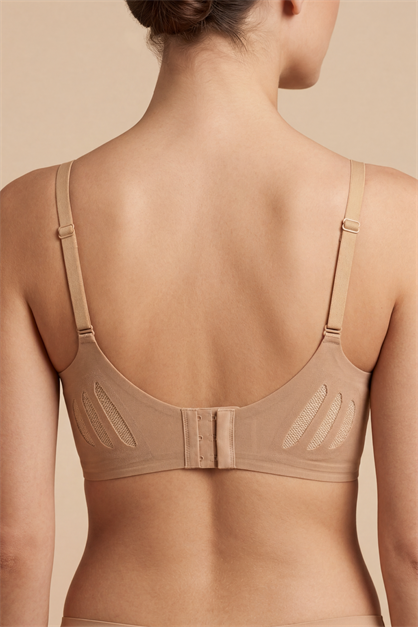 Seamless Laser-Cut Wireless Bra with Removable Pads - Invisible Ultra-Soft Comfort Bralette - Style C26240