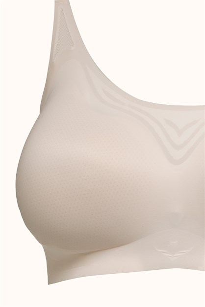 Seamless Laser-Cut Wireless Bra with Removable Pads - Invisible Ultra-Soft Comfort Bralette - Style C26240