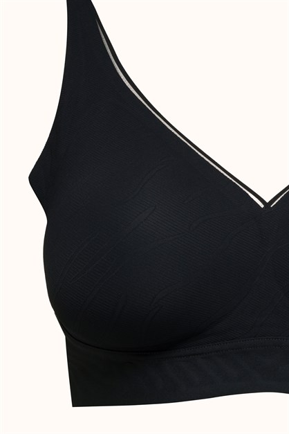 Seamless Laser-Cut Wireless Bra with Removable Pads - Invisible Ultra-Soft Comfort Bralette - Style C26220