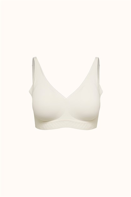 Seamless Laser-Cut Wireless Bra with Removable Pads - Invisible Ultra-Soft Comfort Bralette - Style C26220