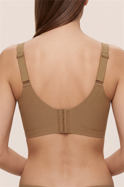 Seamless Laser-Cut Wireless Bra with Removable Pads - Invisible Ultra-Soft Comfort Bralette - Style C26215