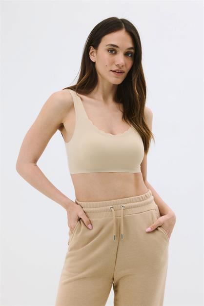 Balensiz Dikişsiz Lazer Çıkarılabilir Pedli Sütyen C26130 Ten