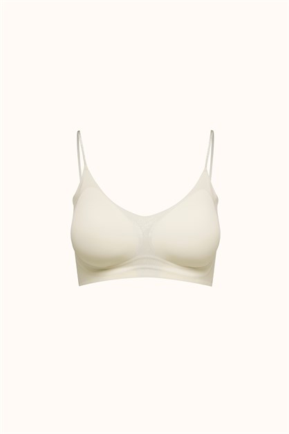Seamless Laser-Cut Wireless Bra with Removable Pads - Invisible Ultra-Soft Comfort Bralette - Style C26235