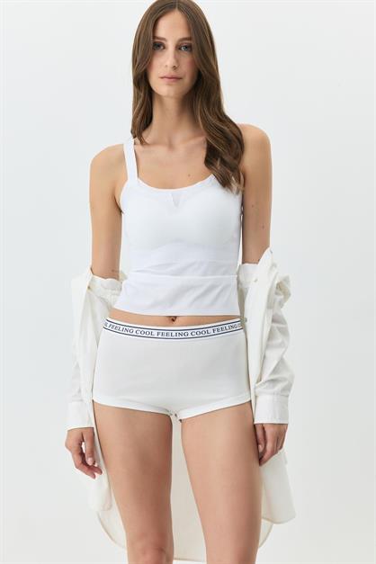 Seamless wire-free, laser-cut bustier with removable pads 1011