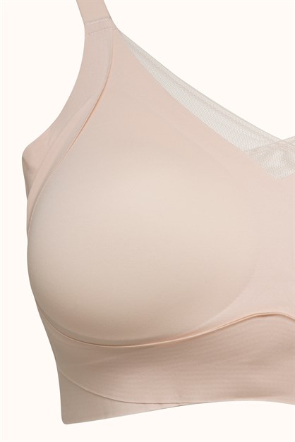 Balensiz Dikişsiz Lazer Kesim Pedli Sütyen CC419 Pembe
