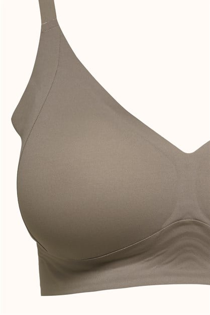 Balensiz Dikişsiz Lazer Kesim Pedli Sütyen CC416 Taş
