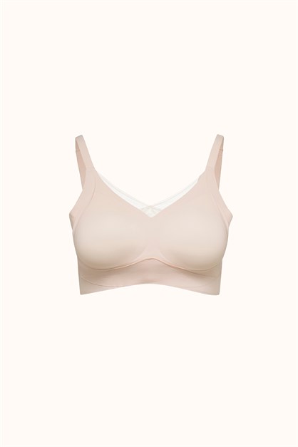 Balensiz Dikişsiz Lazer Kesim Pedli Sütyen CC419 Pembe