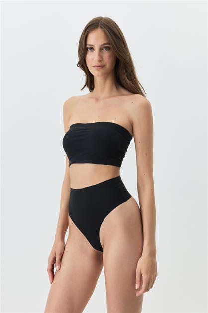 Seamless, Laser-Cut, Wire-Free Strapless Bustier with Removable Pads 1019