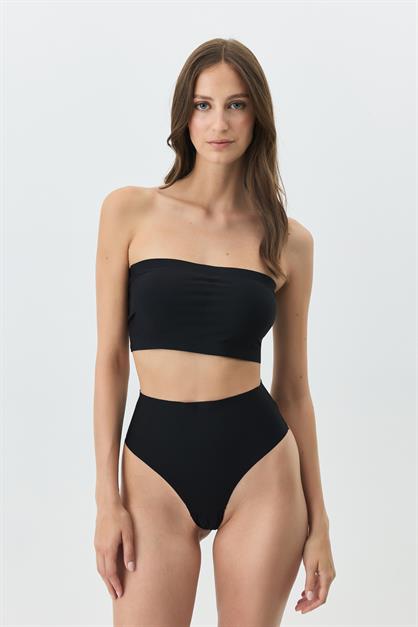 Seamless, Laser-Cut, Wire-Free Strapless Bustier with Removable Pads 1019