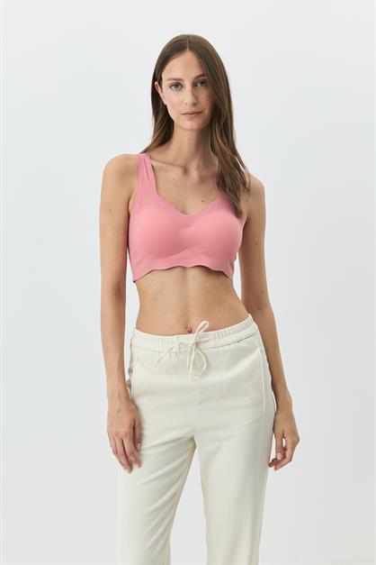 Seamless, Wire-Free Laser-Cut Bra With Removable Pads 1015