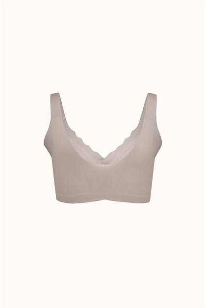 Seamless Laser-Cut Wireless Bra with Removable Pads - Invisible Ultra-Soft Comfort Bralette - Style C26205