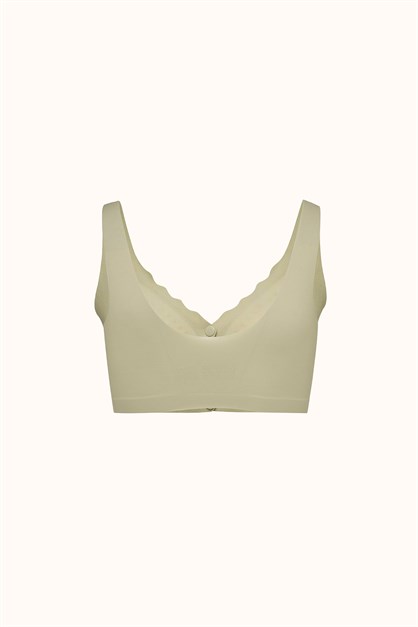 Seamless Laser-Cut Wireless Bra with Removable Pads - Invisible Ultra-Soft Comfort Bralette - Style C26205