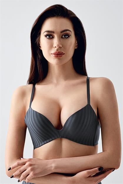 Balensiz Push-Up Sütyen C11796 Antrasit