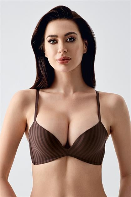 Balensiz Push-Up Sütyen C11796 Kahverengi