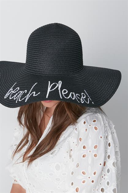 Beach Please Straw Beach Hat