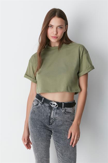Round Neck 2-Pack Crop T-Shirt 959