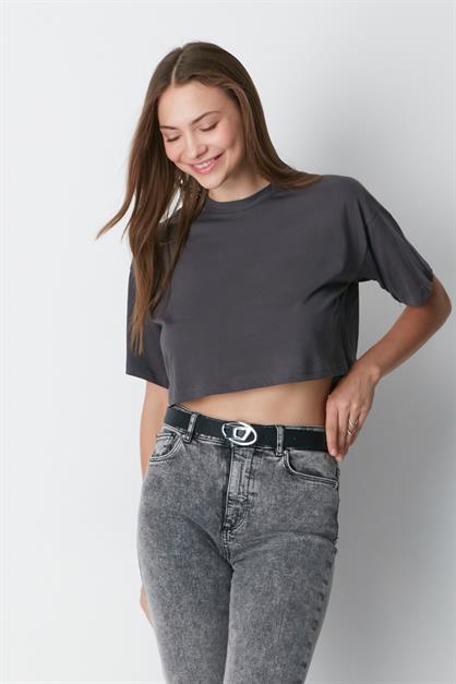 Round Neck 2-Pack Crop T-Shirt 959