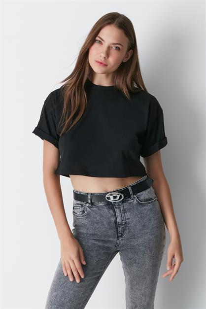 Round Neck 2-Pack Crop T-Shirt 959