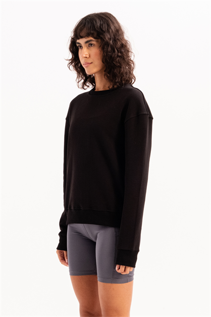 Crew Neck Fit Womens Sweatshirt Tracksuit Top Aura