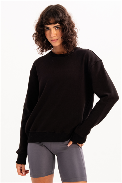 Crew Neck Fit Womens Sweatshirt Tracksuit Top Aura