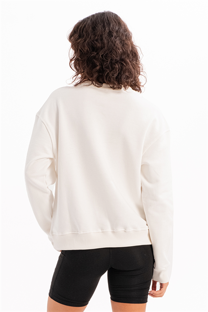 Crew Neck Fit Womens Sweatshirt Tracksuit Top Aura