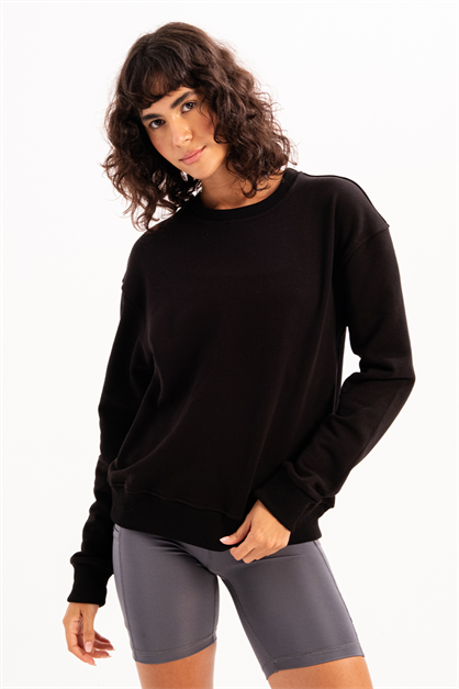 Crew Neck Fit Womens Sweatshirt Tracksuit Top Aura