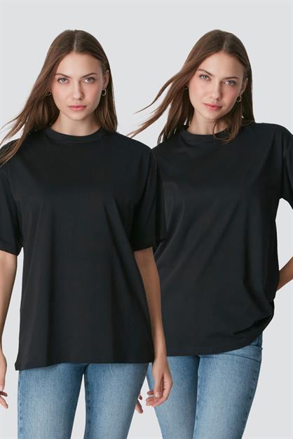 2-Pack Crew Neck Short Sleeve Casual T-Shirt 961