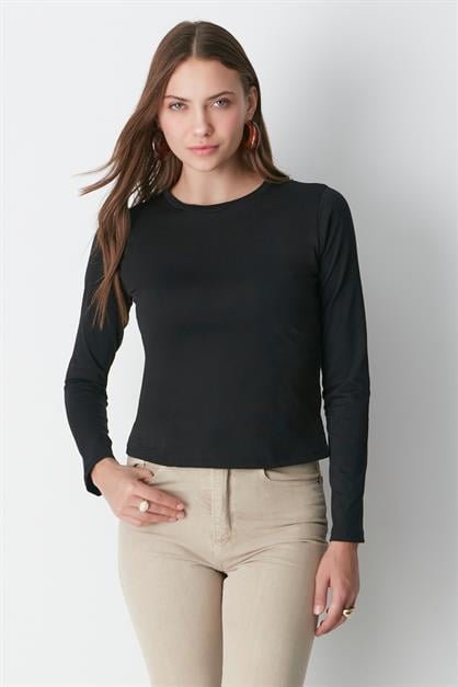 Crew Neck Long Sleeve 2-Pack Basic T-Shirt 955