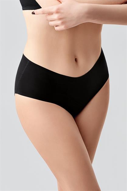 Plus Size Non-Slip High-Waisted Laser Cut Panties C19202