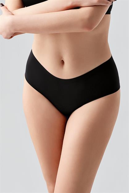 Plus Size Non-Slip High-Waisted Laser Cut Panties C19202
