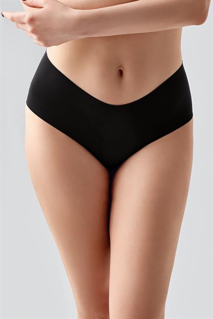 Plus Size Non-Slip High-Waisted Laser Cut Panties C19202