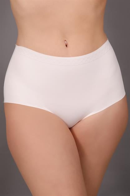 Plus Size Non-Slip High-Waisted Laser Cut Panties C19201