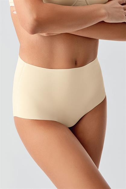 Plus Size Non-Slip High-Waisted Laser Cut Panties C19201