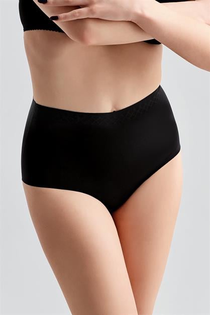 Plus Size Non-Slip High-Waisted Laser Cut Panties C19201