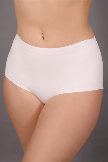 Plus Size Non-Slip High-Waisted Laser Cut Panties C19201