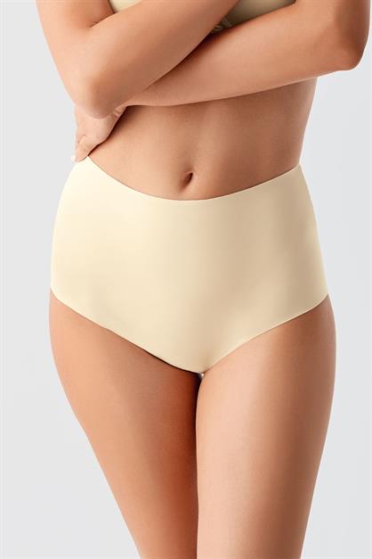 Plus Size Non-Slip High-Waisted Laser Cut Panties C19201