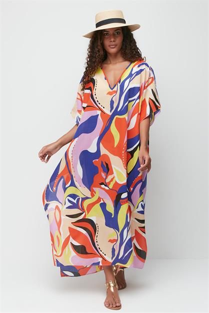 Plus Size Pareo Beach Dress 22330