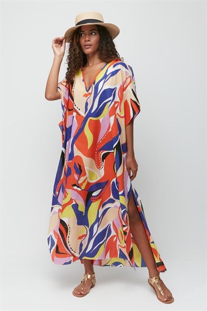Plus Size Pareo Beach Dress 22330