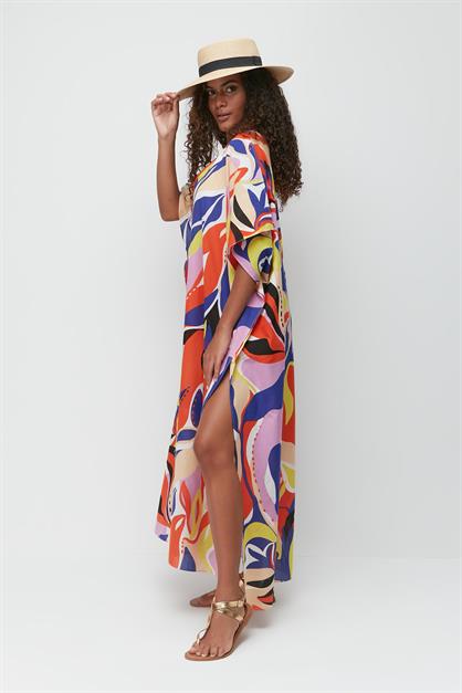 Plus Size Pareo Beach Dress 22330
