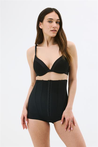 C&City C2824 Balenli Yüksek Bel Slip Korse Siyah