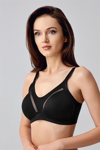 C16001 Balensiz Minimizer Sütyen Siyah