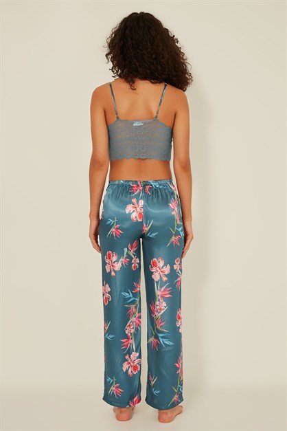 C&City Women Satin Triple Pyjama Set 045