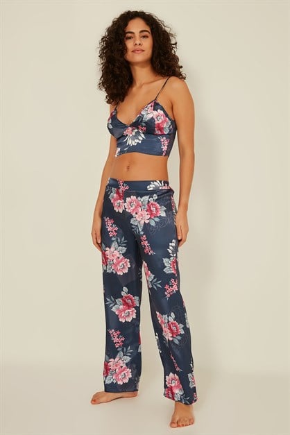 C&City Women Satin Triple Pyjama Set 045