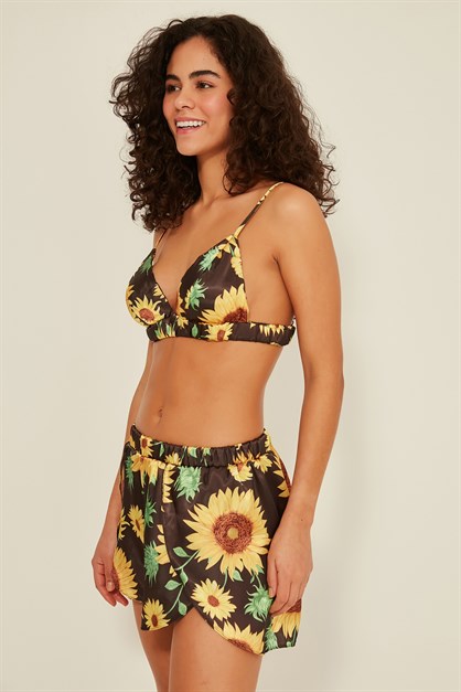 C&City 075 Women Satin Short Pyjama Set
