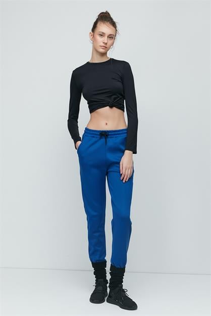 C&City Lastikli Paça Yandan Cepli Eşofman Altı 802 Sax