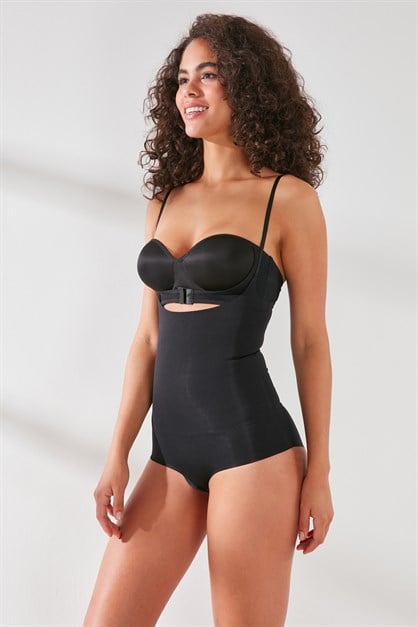 C&City Laser Open Chest Body Corset C12723
